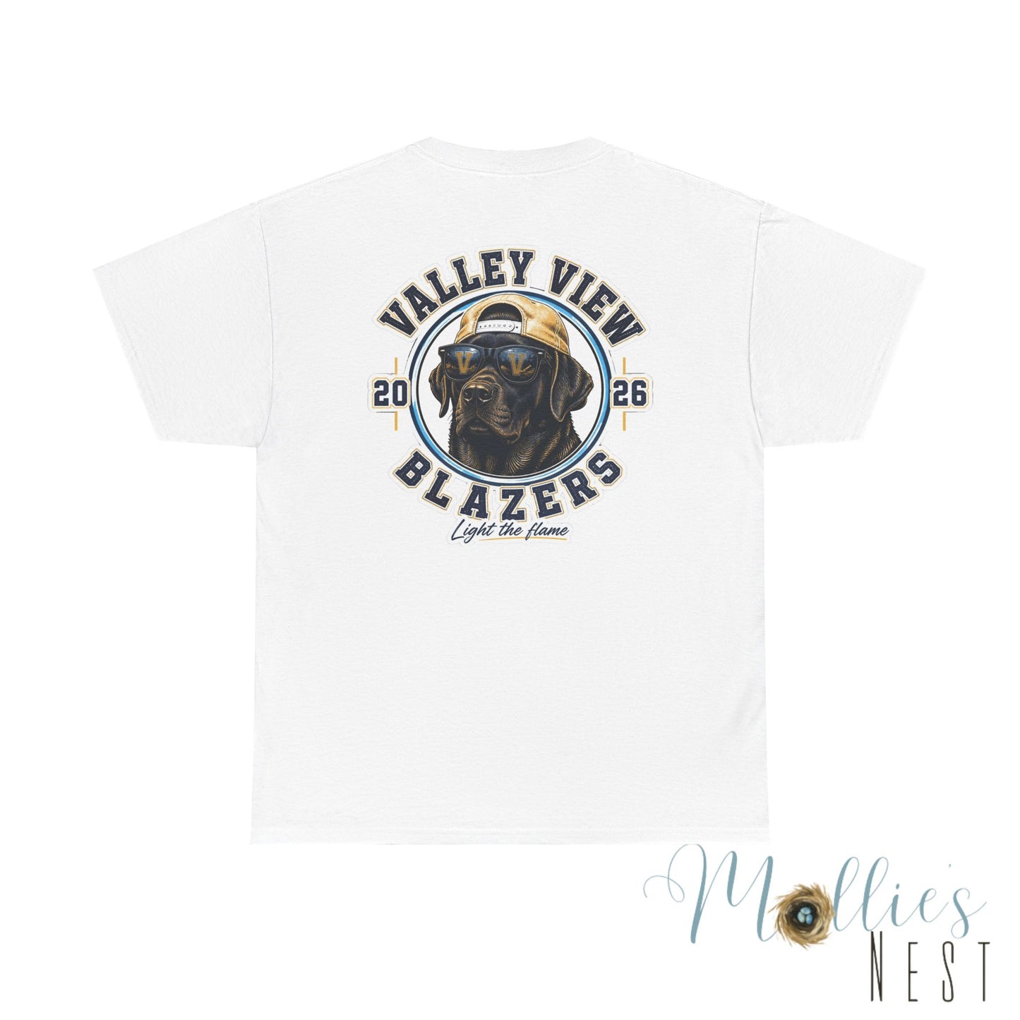 Valley View Blazers. Black Lab 2026 T‑Shirt — Dog Logo Tee