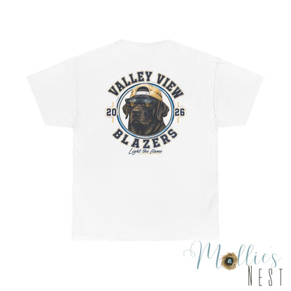 Valley View Blazers. Black Lab 2026 T‑Shirt — Dog Logo Tee