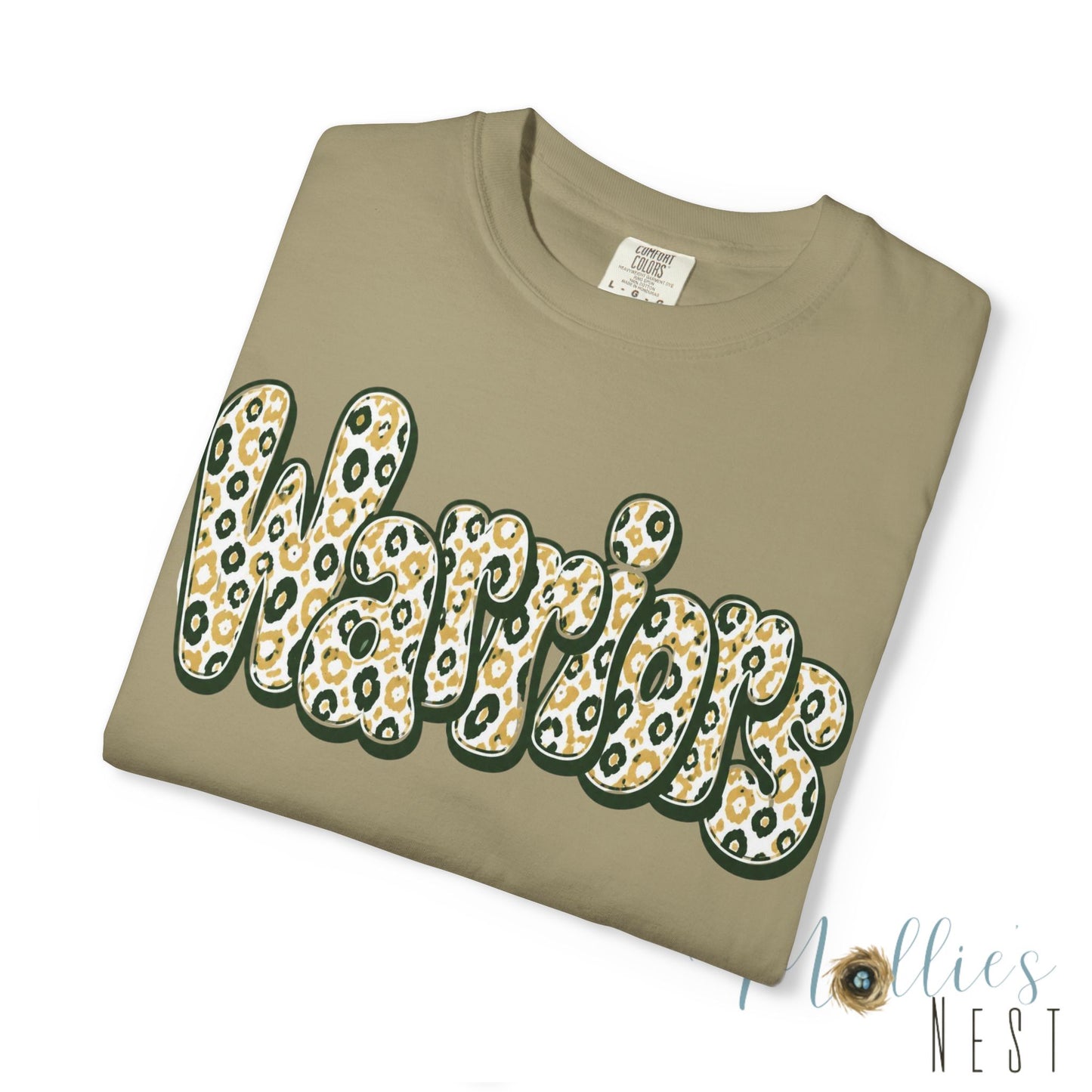 Warriors Leopard Script T-Shirt
