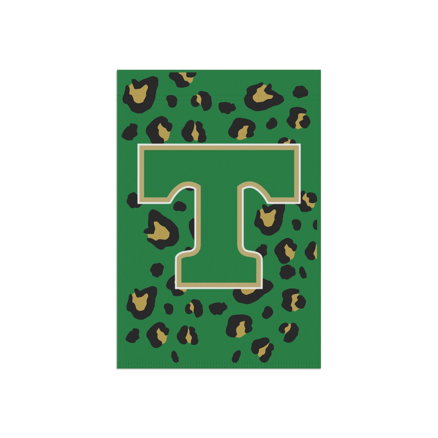 GCT Eagles Yard Flag. Green Leopard "T" logo