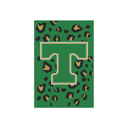 GCT Eagles Yard Flag. Green Leopard "T" logo