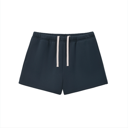 Fleece Drawstring Sweatshorts - Mock Neck Match*
