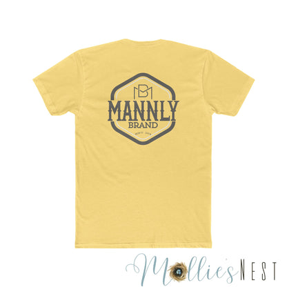 Unisex Cotton Crew Tee. MANNLY BRAND