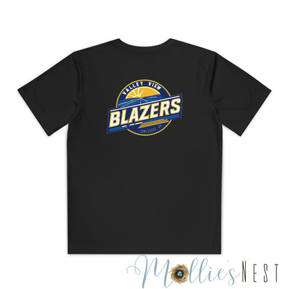 Youth Sports Tee - Valley View Blazers, Athletic Shirt, Team Apparel- Front/Back design - June 2025