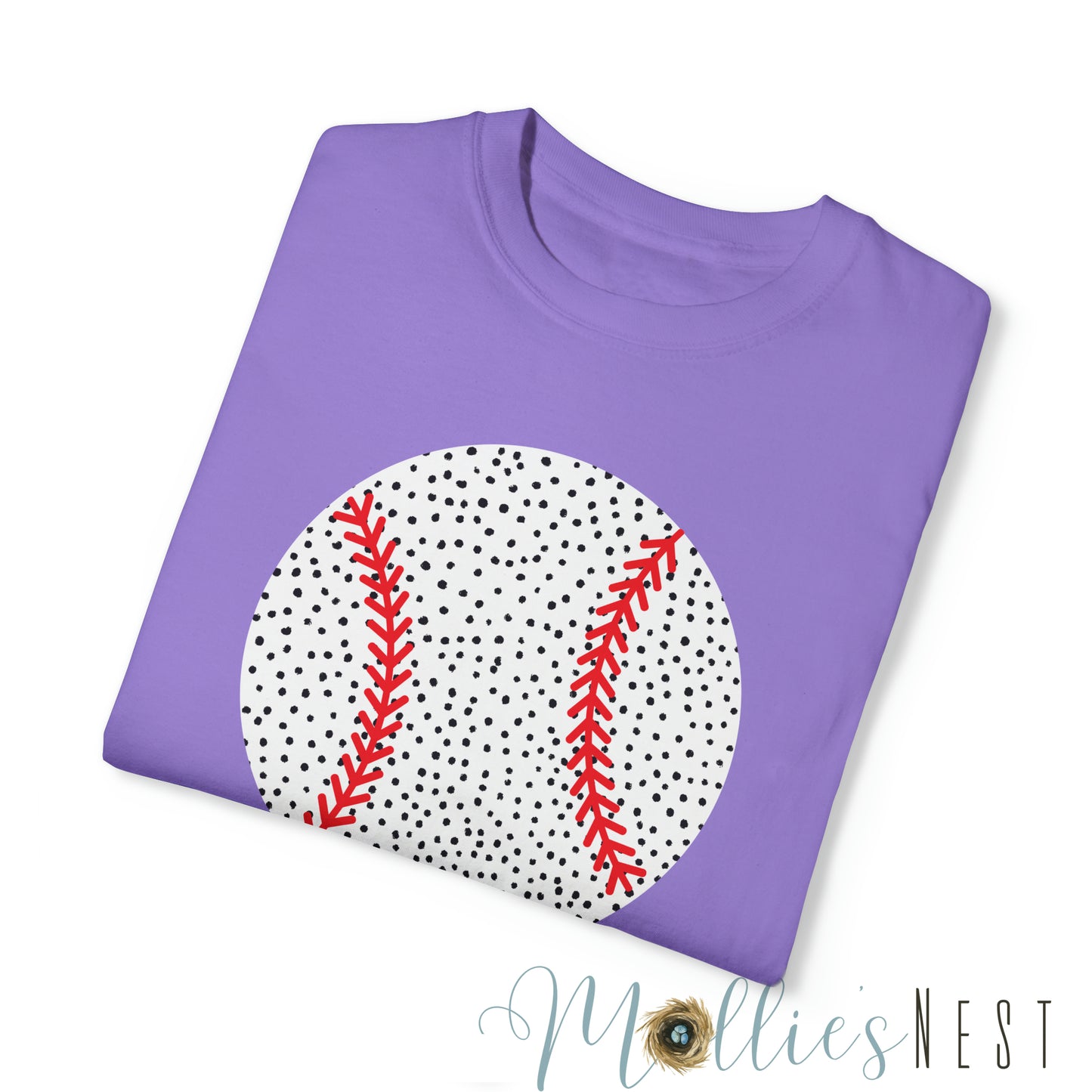 Baseball. Spotted Garment-Dyed T-shirt