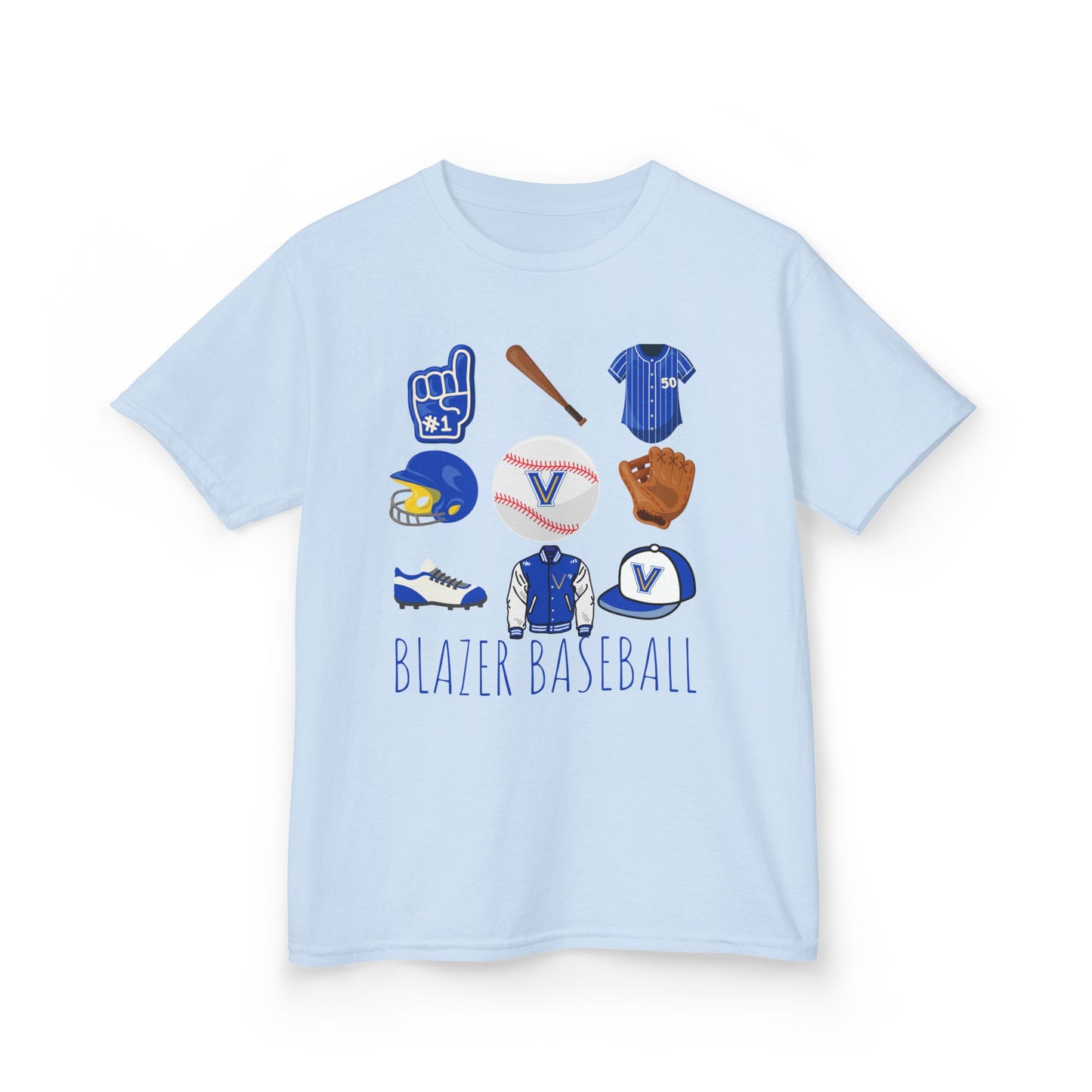 YOUTH BLAZER Baseball Tee — VALLEY VIEW Baseball Gear Graphic
