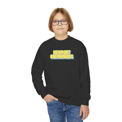 YOUTH. Newport Greyhounds Neon Crewneck Sweatshirt