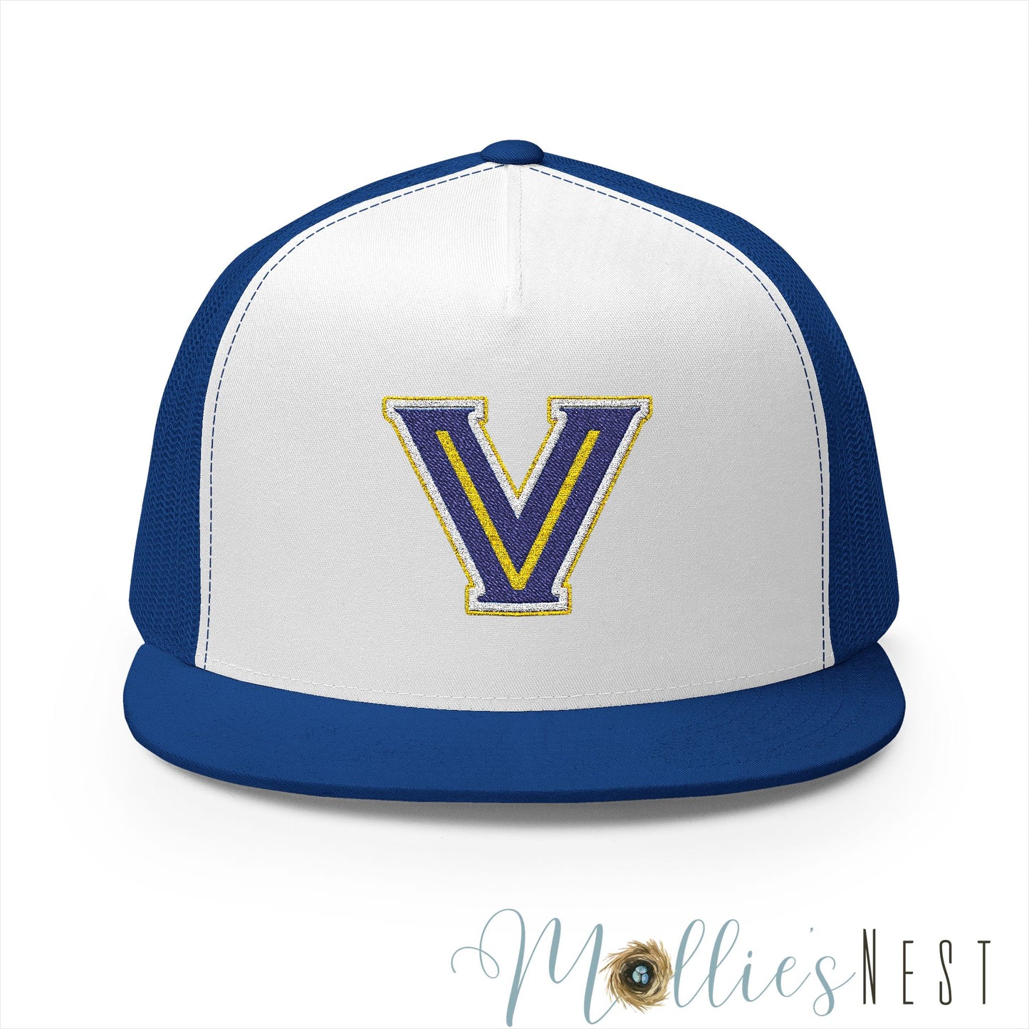 5 Panel Trucker Cap with Embroidered Valley View LOGO Design
