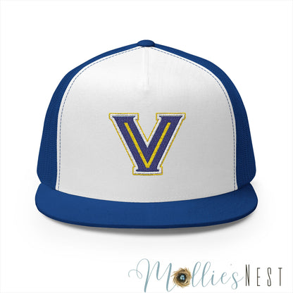 5 Panel Trucker Cap with Embroidered Valley View LOGO Design