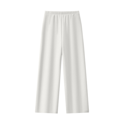 Women's Straight Leg Fleece Sweatpants - Matching Mockneck Set