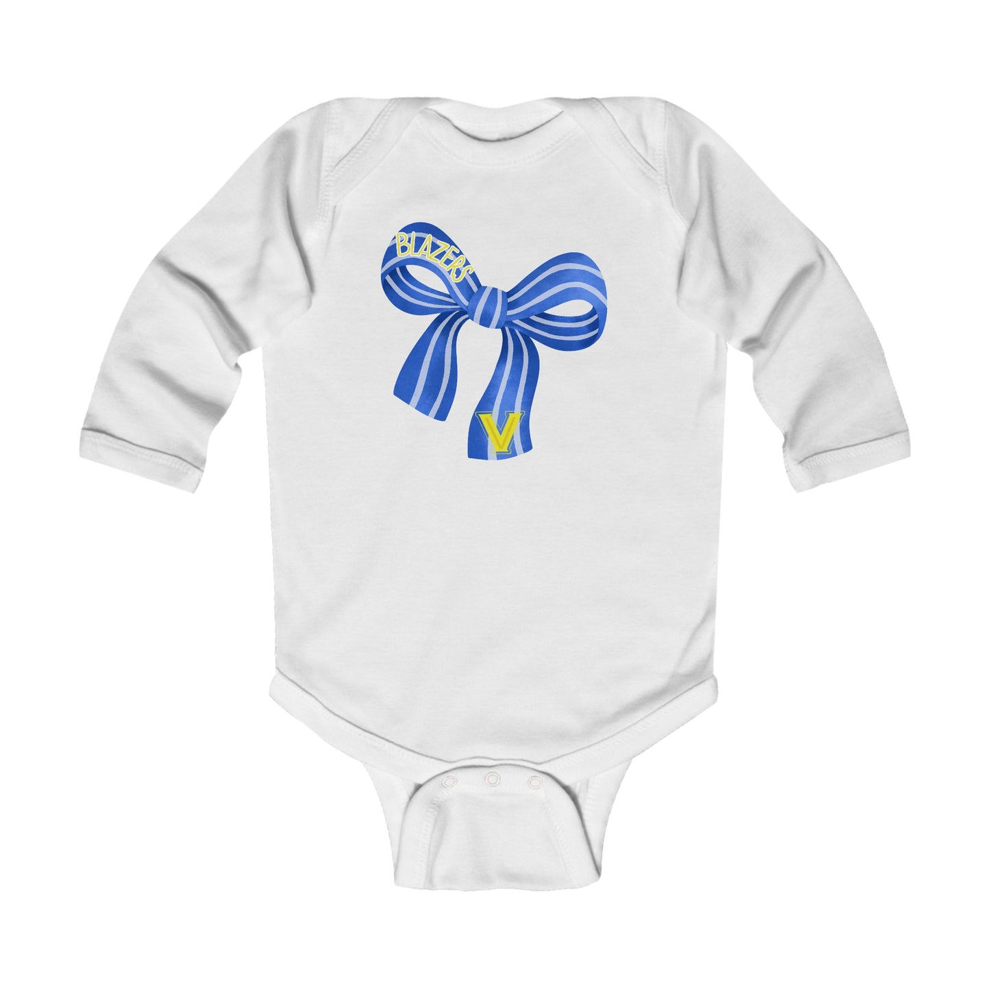 Infant Blazers Bow Long Sleeve Bodysuit