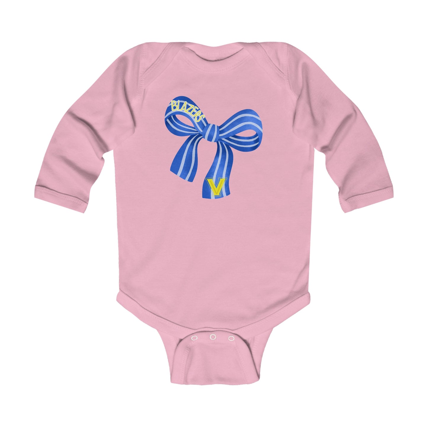 Infant Blazers Bow Long Sleeve Bodysuit