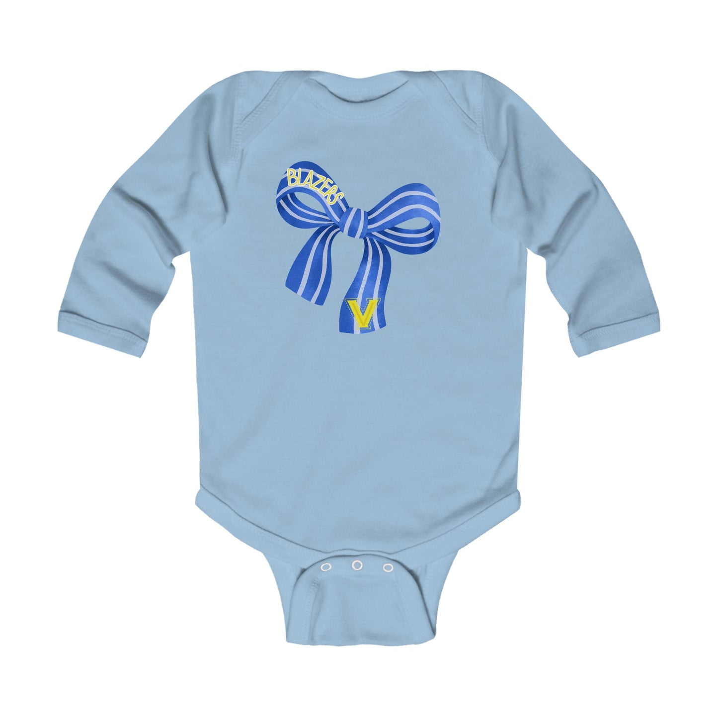 Infant Blazers Bow Long Sleeve Bodysuit