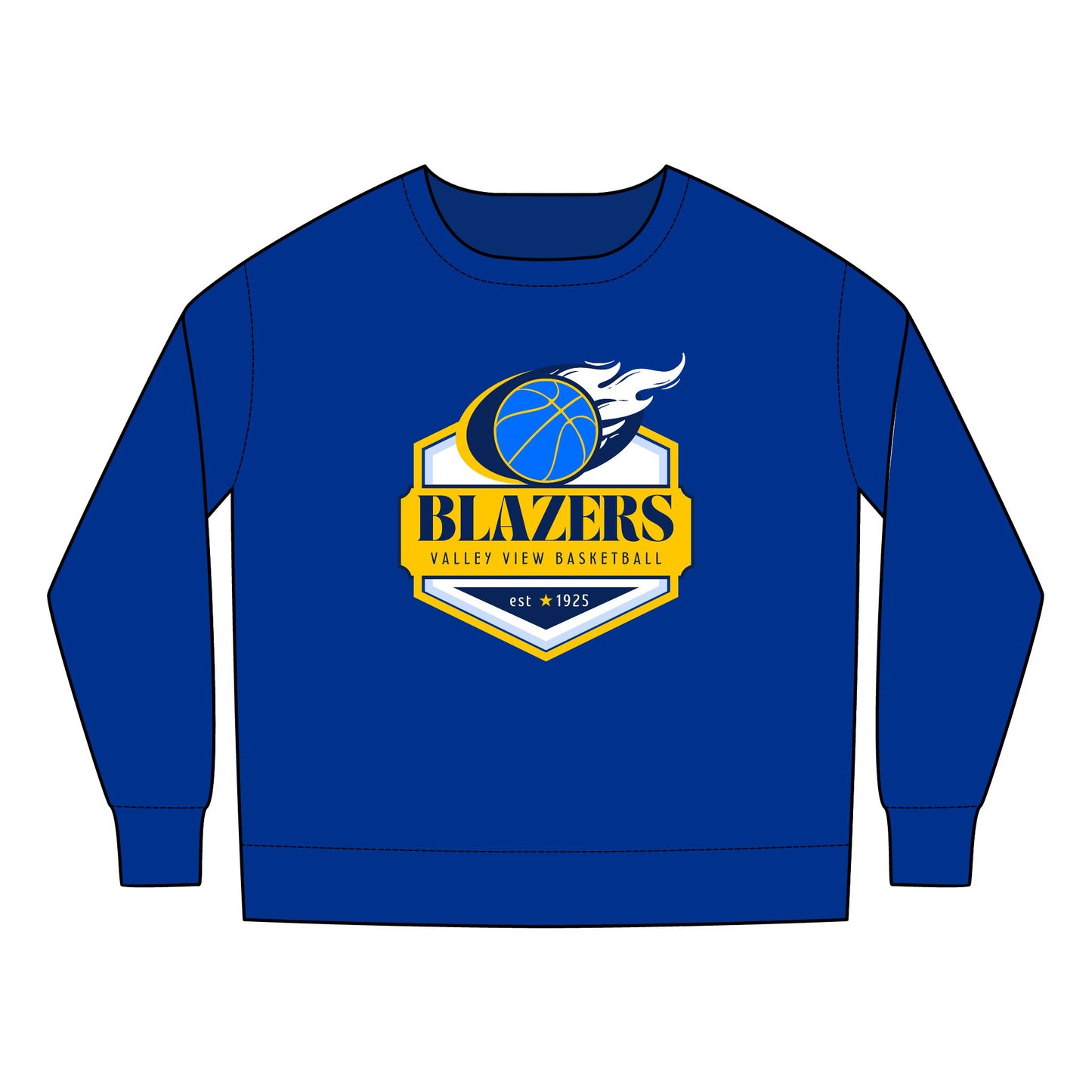 Toddler Sweatshirt. Blazers Basketball