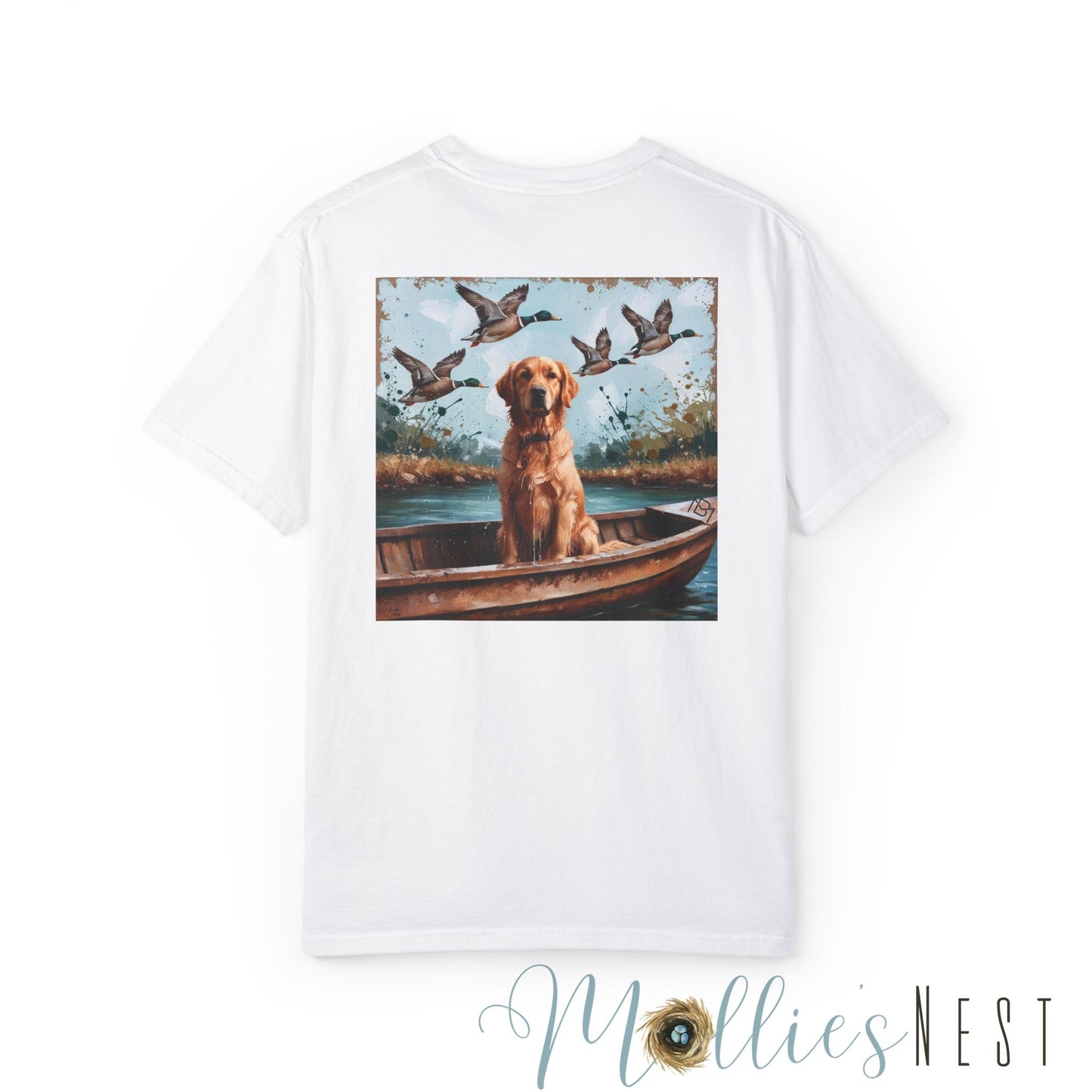 Unisex Garment-Dyed T-shirt. MANNLY BRAND- DUCK DOG