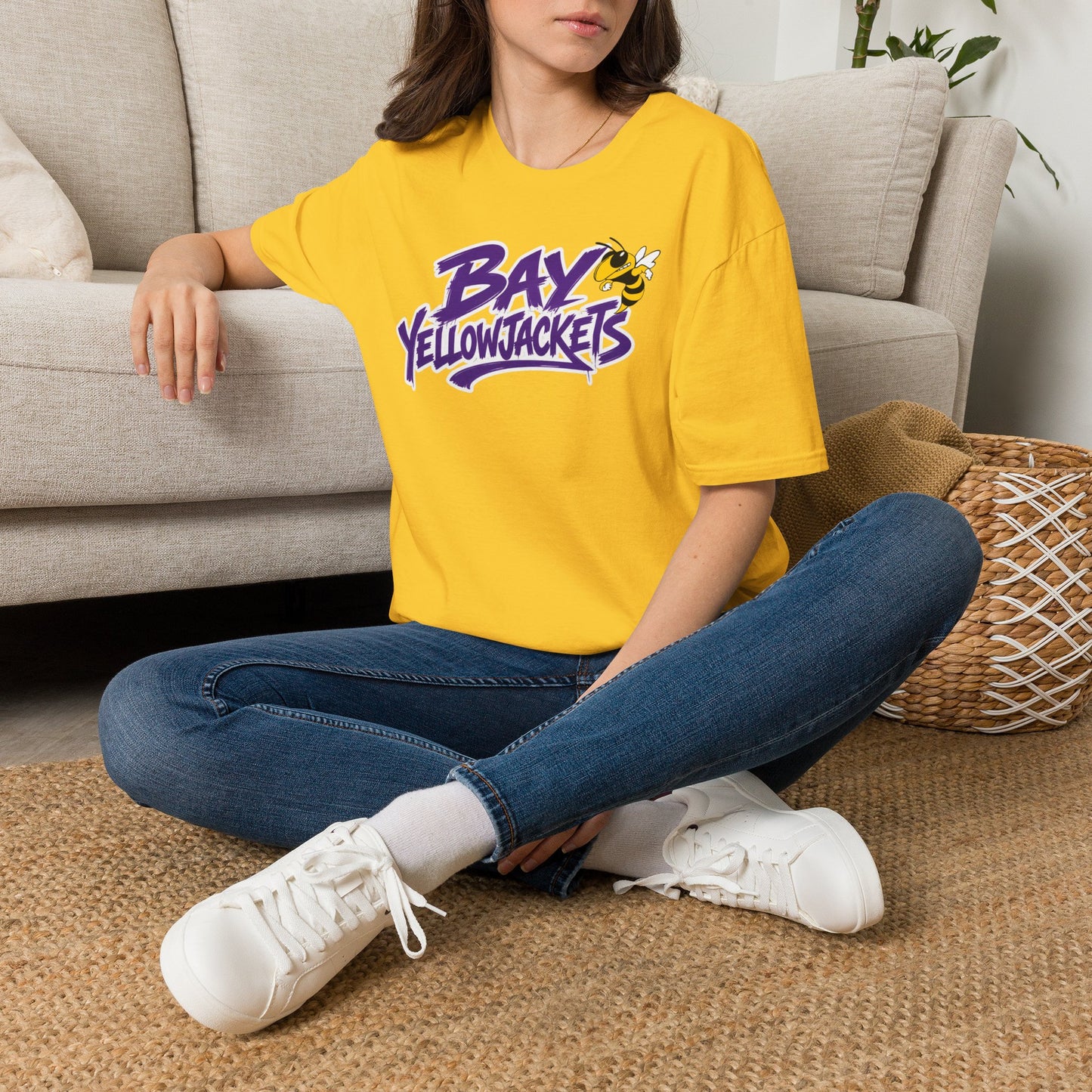 ADULT. Bay Yellowjackets T-Shirt — Mascot Tee