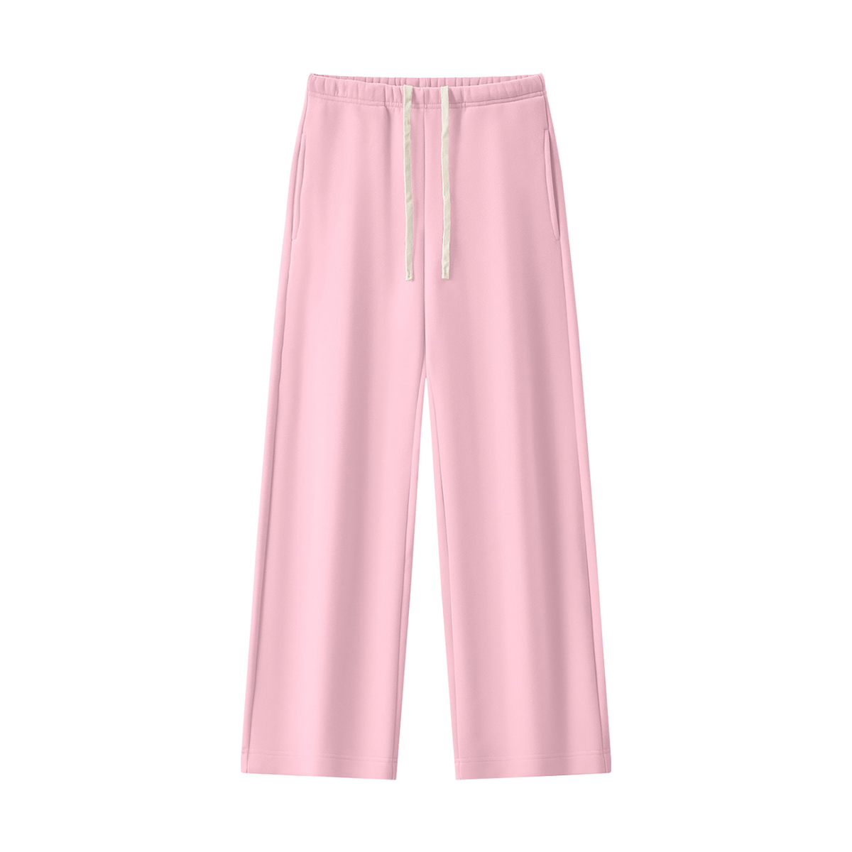 Women's Straight Leg Fleece Sweatpants - Matching Mockneck Set
