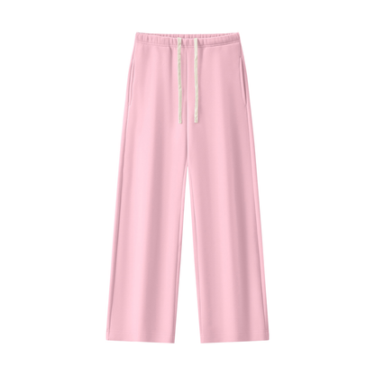 Women's Straight Leg Fleece Sweatpants - Matching Mockneck Set