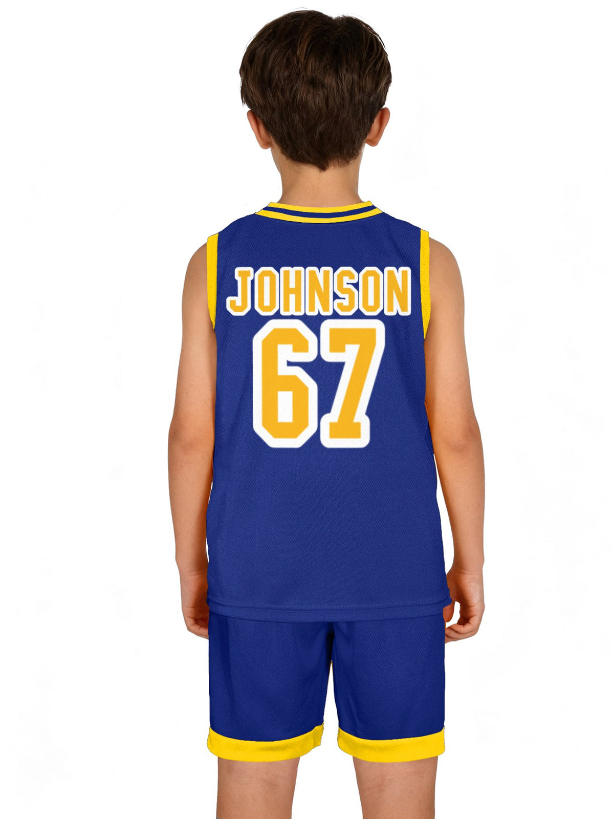 JOHNSON. CUSTOM Children's Basketball Jersey Set(Dual-sided Printing)