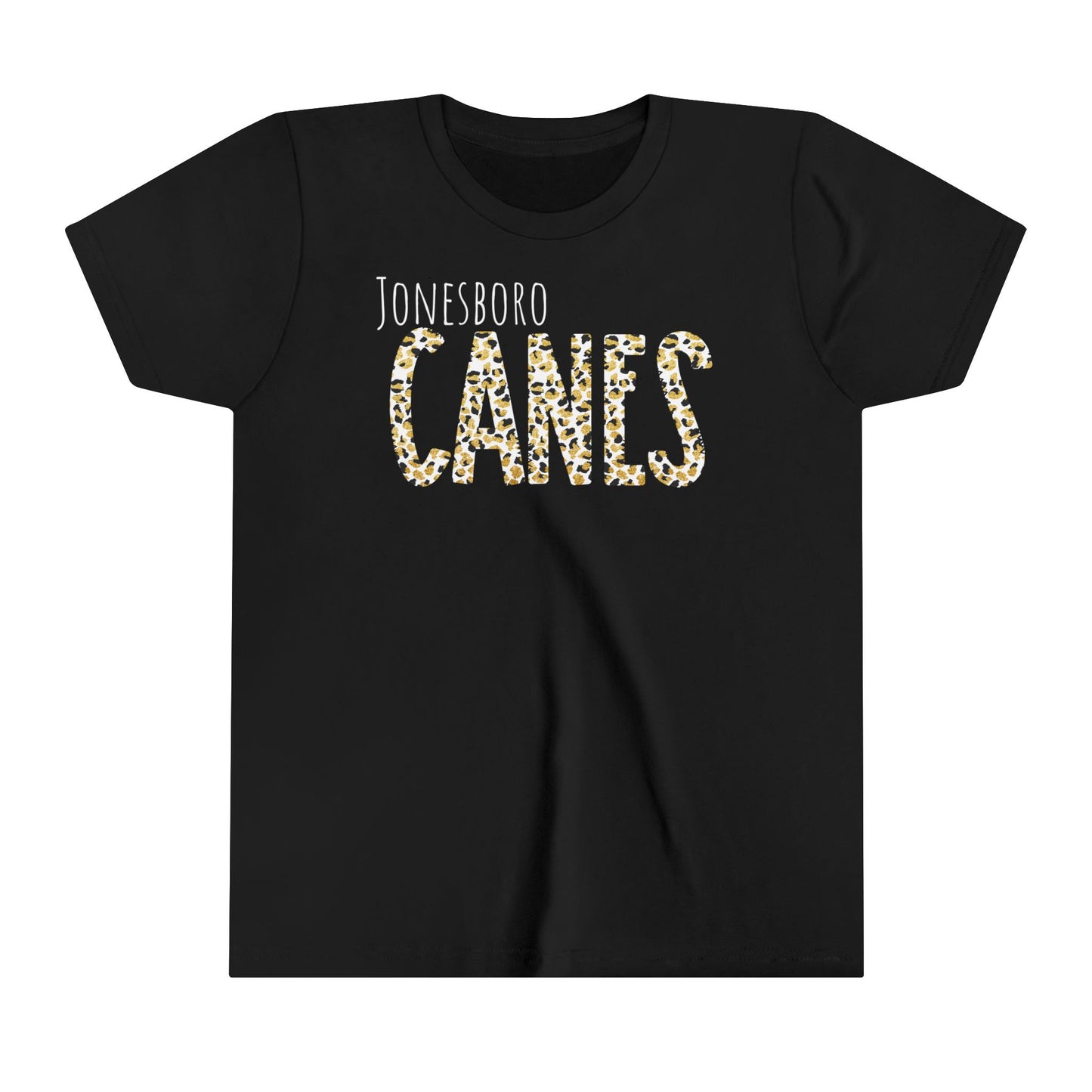 Youth Jonesboro. Canes Leopard Short Sleeve Tee