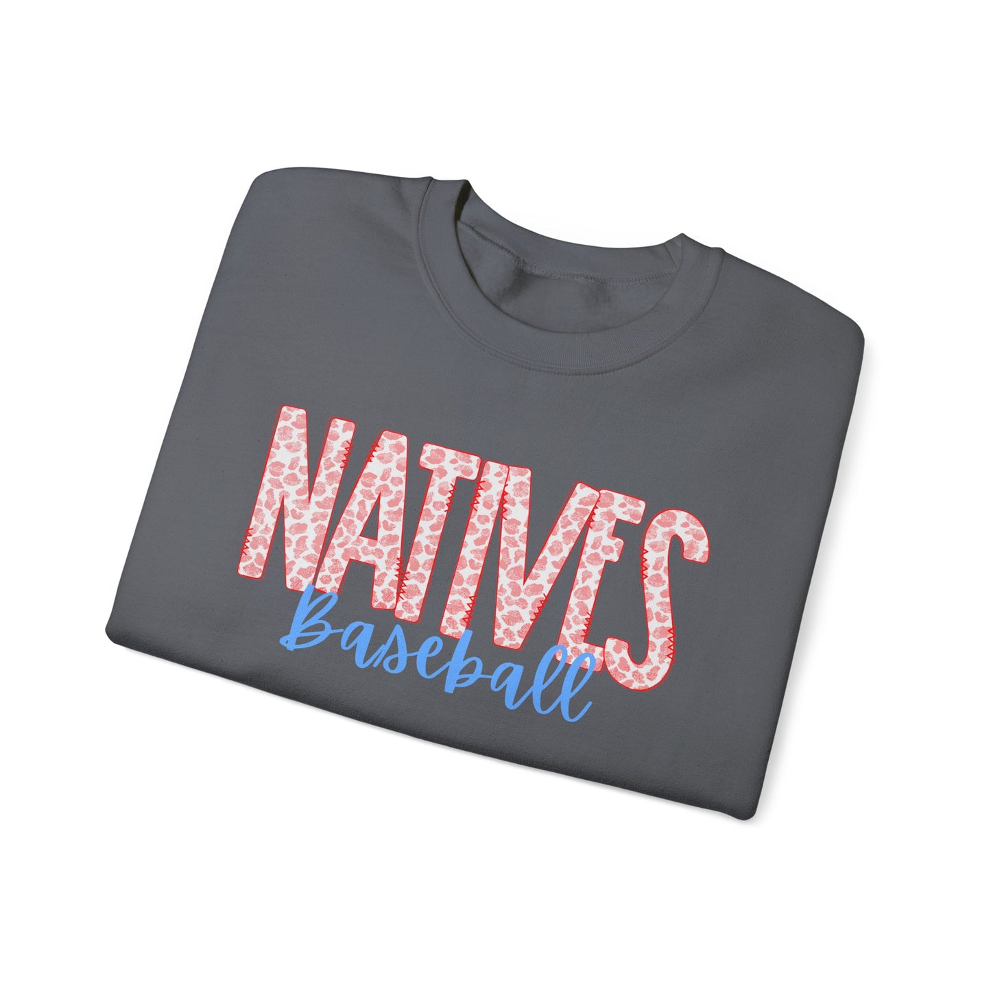 Natives Baseball Unisex Heavy Blend™ Crewneck Sweatshirt - Cozy Sportswear for Fans