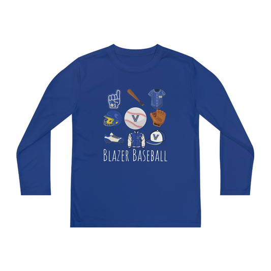 Blazer Baseball Youth Long Sleeve Competitor Tee