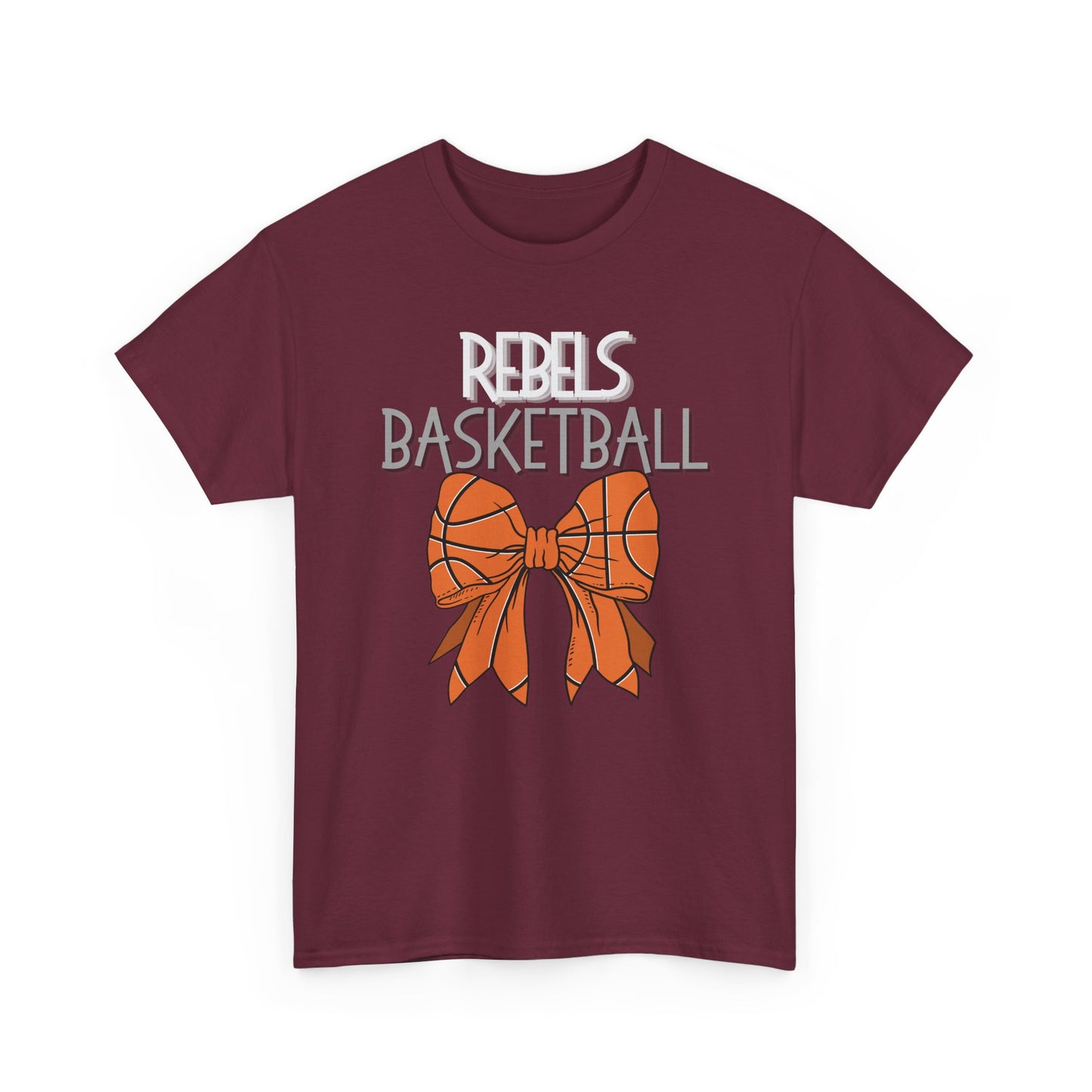 Unisex Heavy Cotton Tee. Rebel Basketball