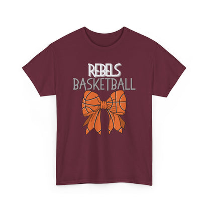 Unisex Heavy Cotton Tee. Rebel Basketball