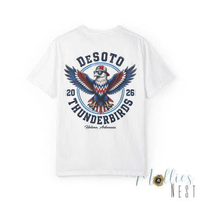 ADULT.  T‑Shirt — DeSoto Thunderbirds Mascot Graphic (2026)