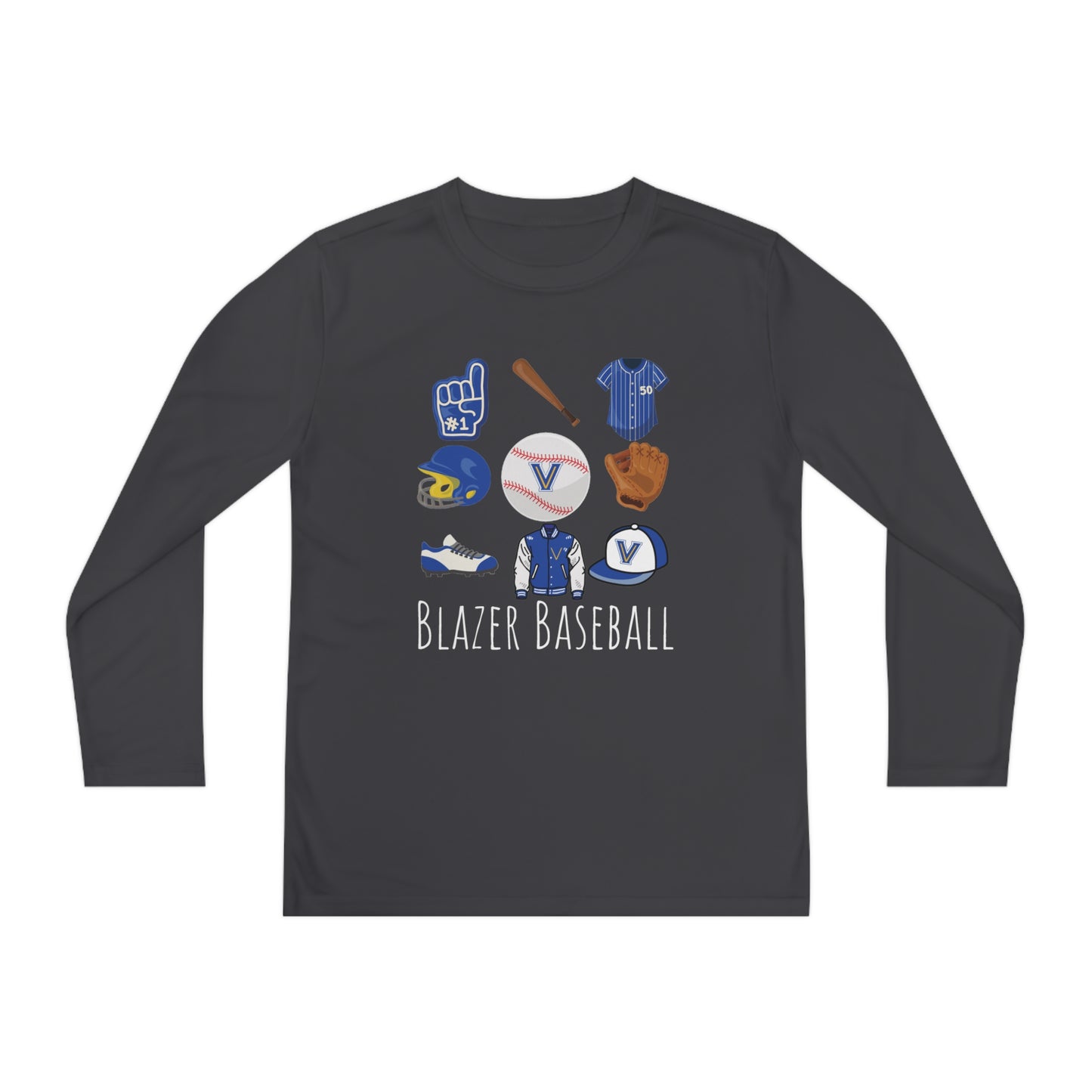 Blazer Baseball Youth Long Sleeve Competitor Tee