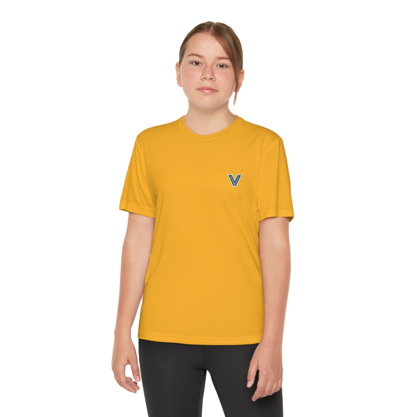 Youth Valley View Flame Football. Competitor Tee