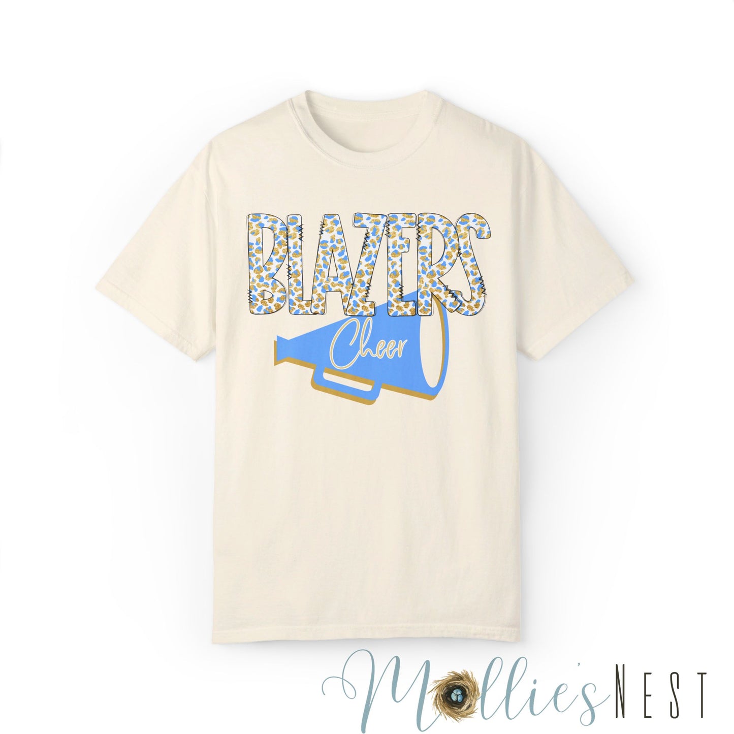 Blazers Leopard Cheer. Garment-Dyed T-shirt