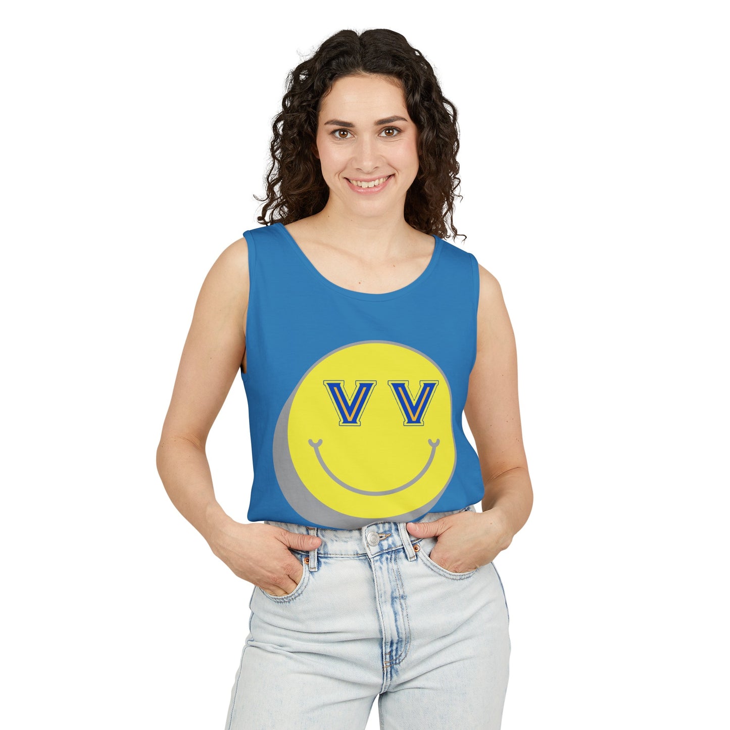 Valley View smile Garment-Dyed Tank Top