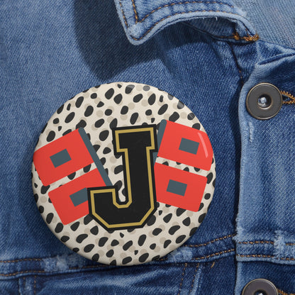 Jonesboro Hurricane - Spotted background- BUTTON 6