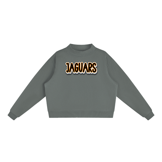 McCrory Jaguars.  Fleece Mock-Neck Crew Sweatshirt
