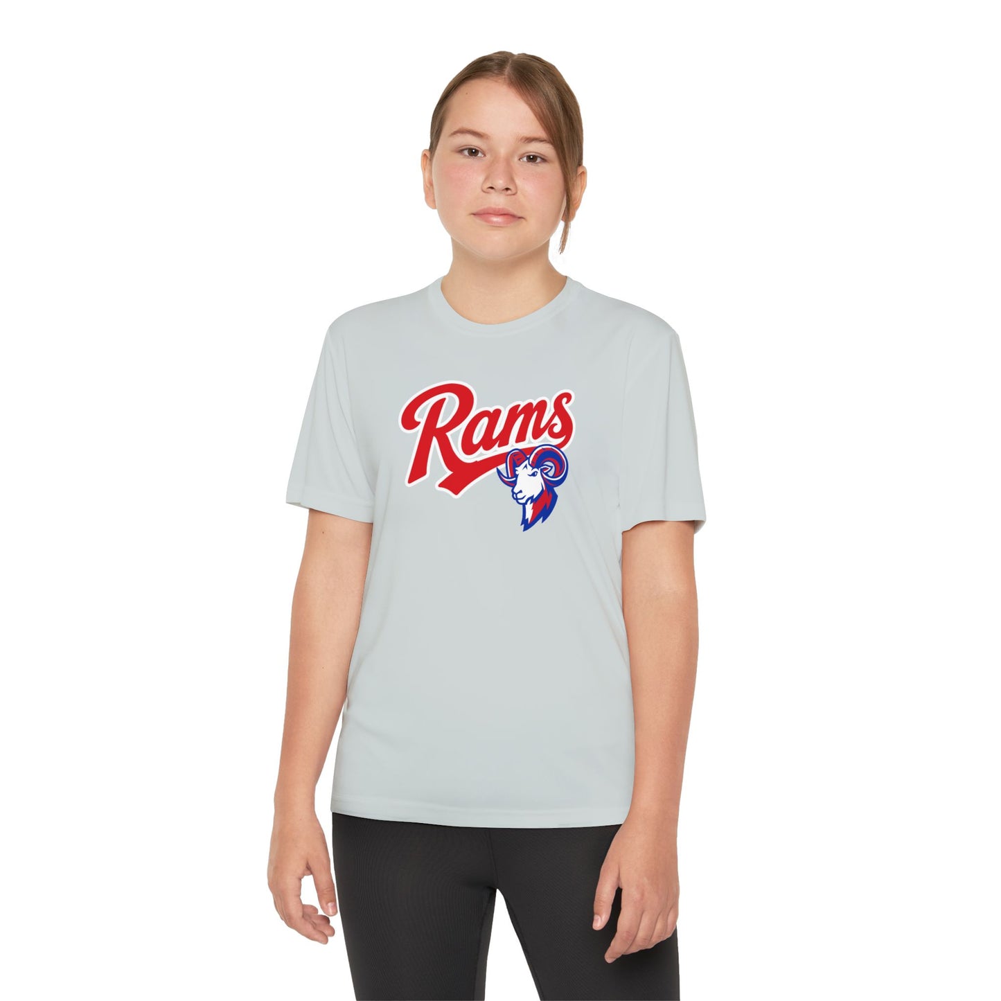 RAMS Youth Drifit — Paragould Rams Script Logo Team Shirt