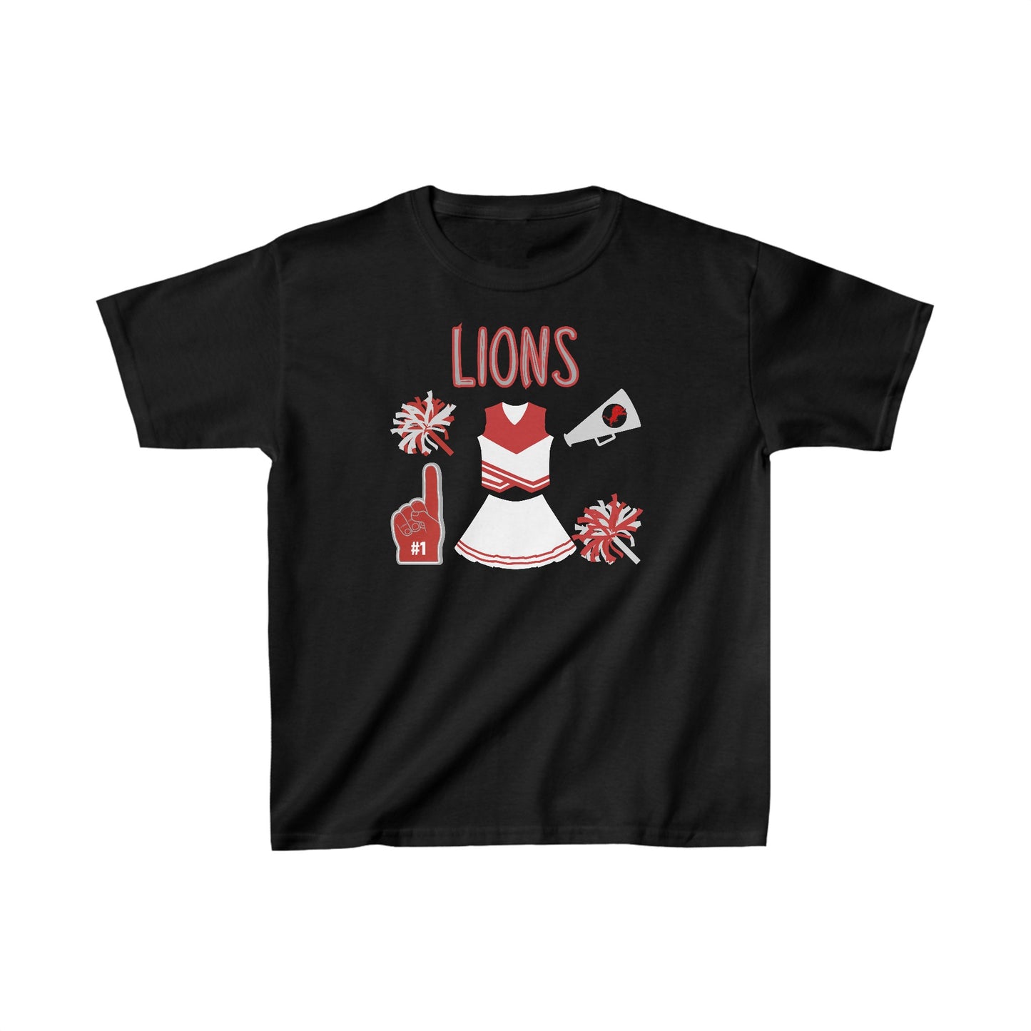 Lions.  Cheer Kids Heavy Cotton™ Tee