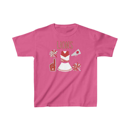 Lions.  Cheer Kids Heavy Cotton™ Tee