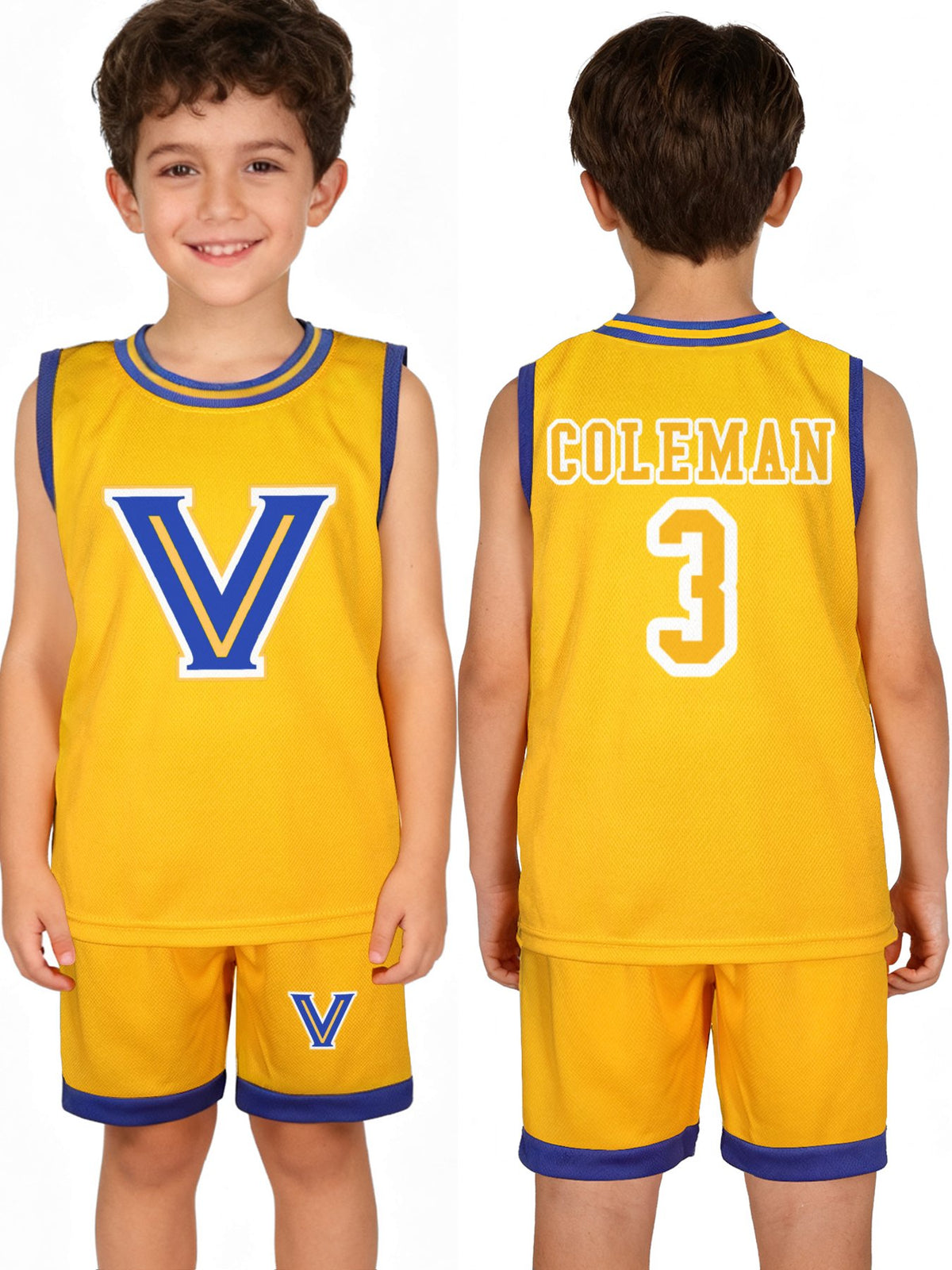 Children's Basketball Jersey Set.CUSTOM COLEMAN
