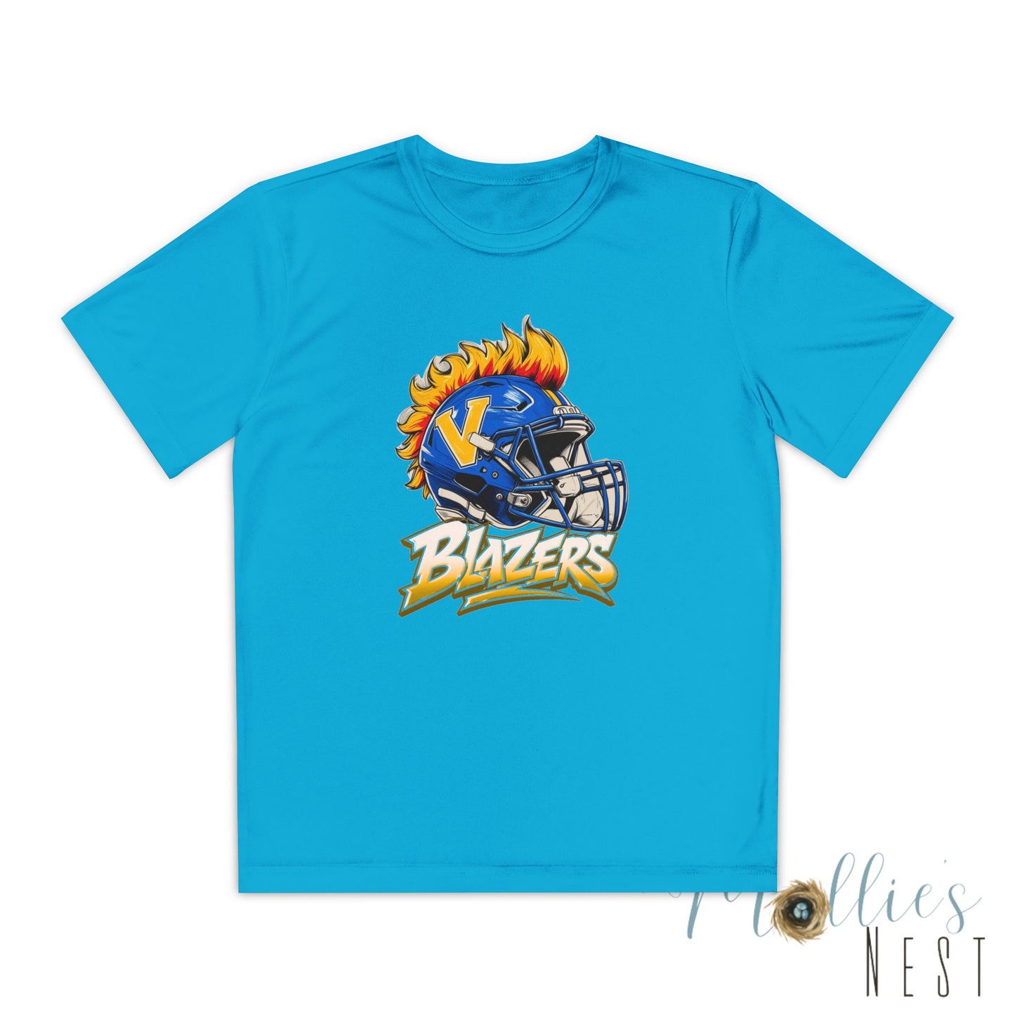 Youth FLAME Helmet Blazers. DRIFIT Football Shirt