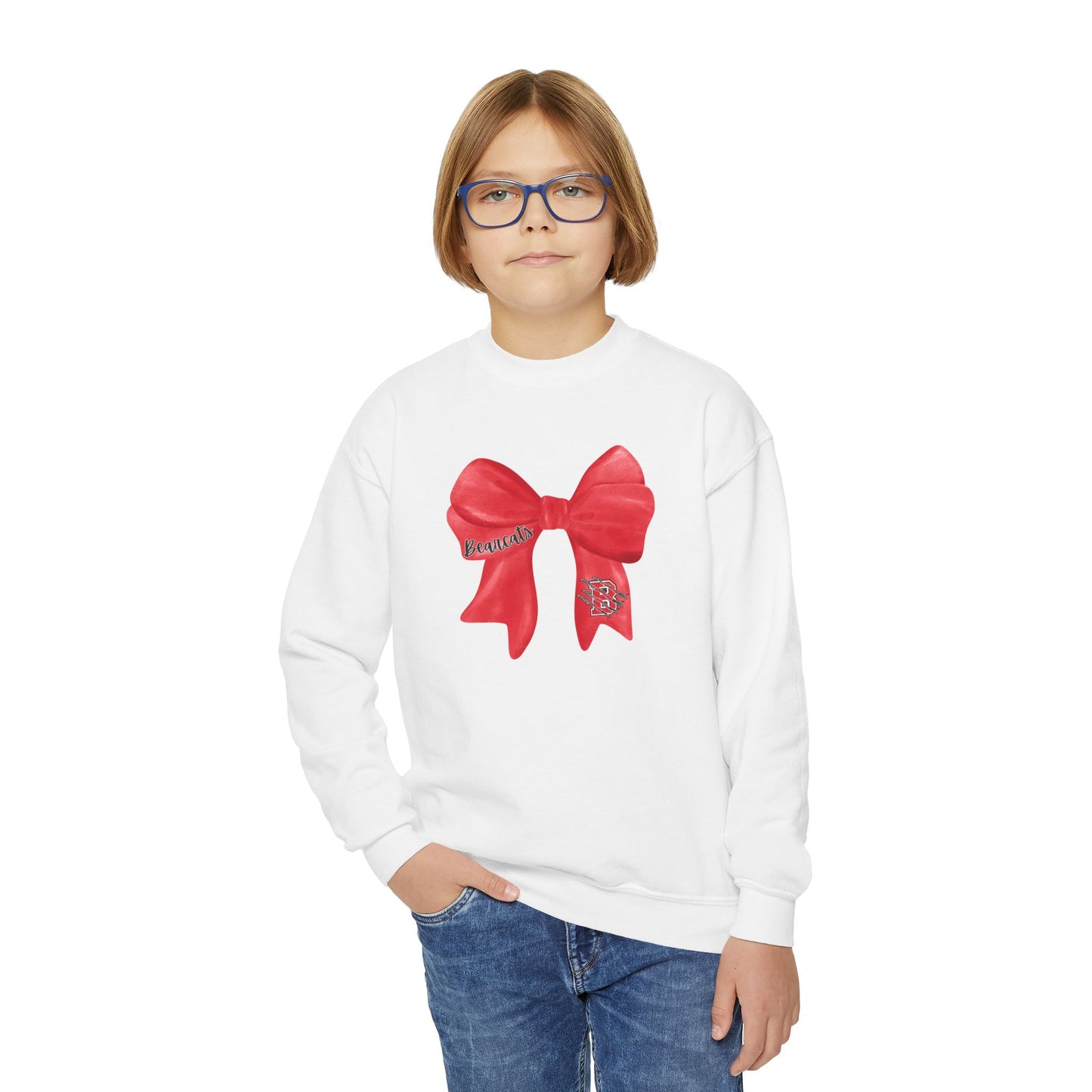 YOUTH. Brookland Bearcat Bow Sweatshirt
