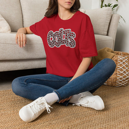 Adult. 'COLTS' Leopard Print Graphic Tee