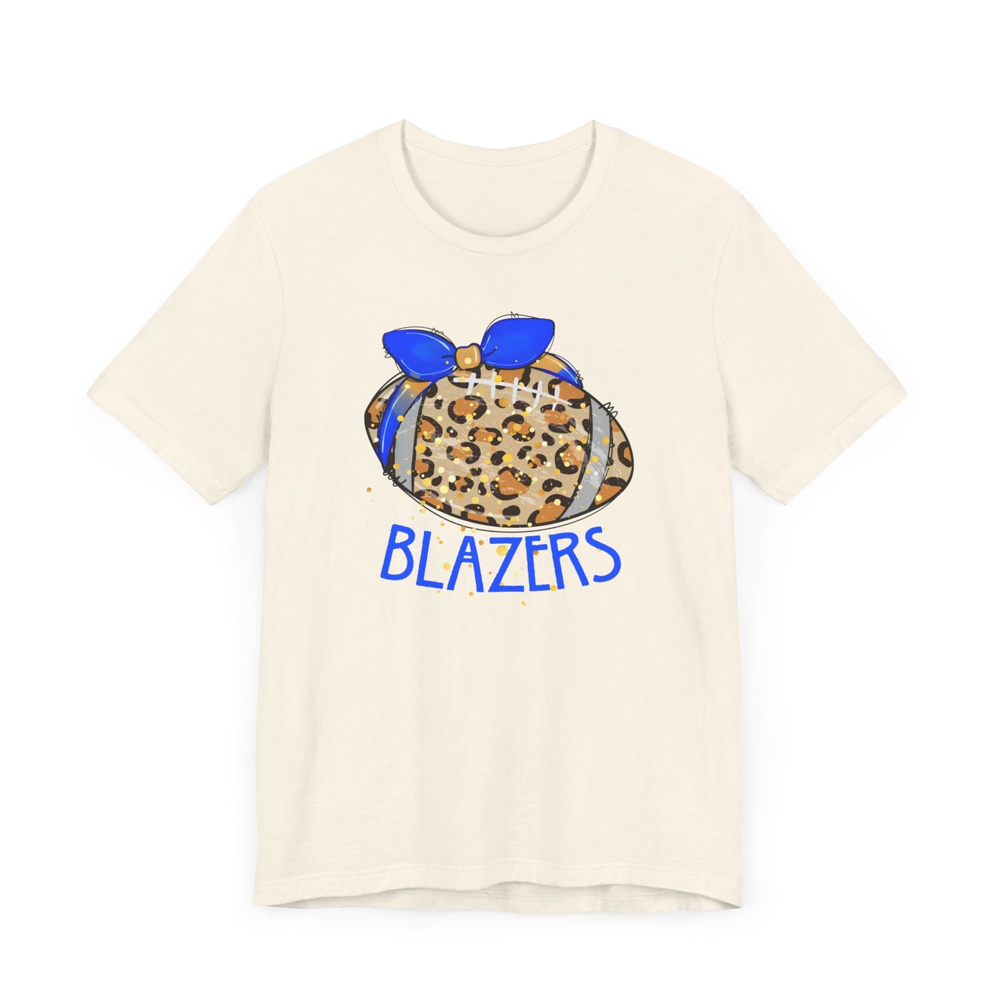 Leopard Blazer Football. ADULT Jersey Short Sleeve Tee