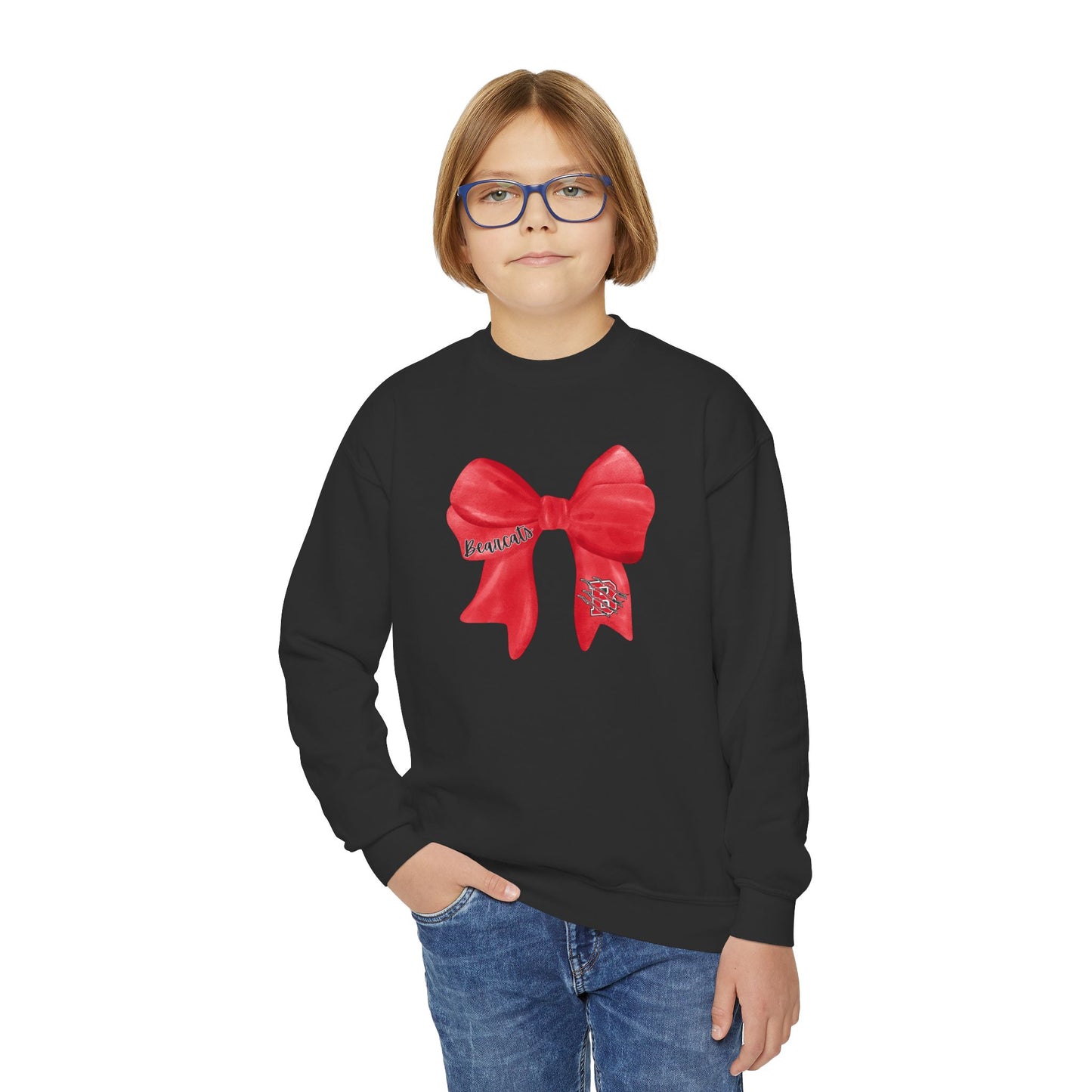 YOUTH. Brookland Bearcat Bow Sweatshirt