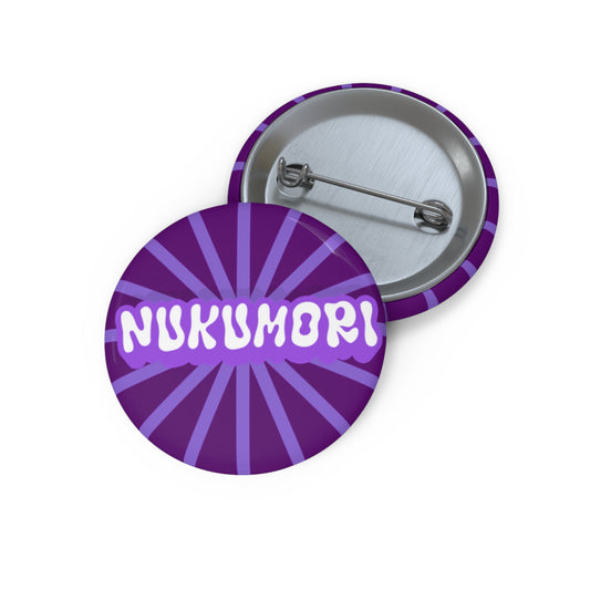 Nukumori Purple Pin Button2 -  1.25"