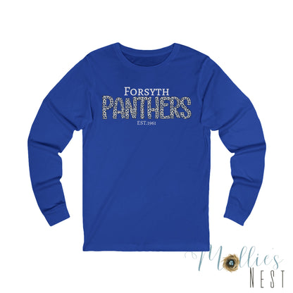 Panthers. Forsyth Leopard ADULT long sleeve tshirt