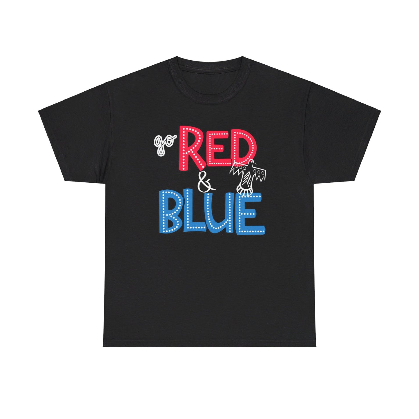 Red.Blue TBirds Heavy Cotton Tee