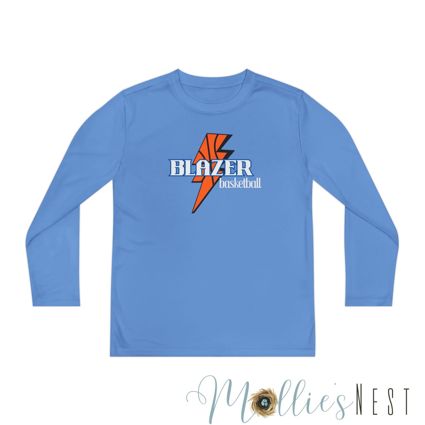 Youth Long Sleeve Competitor Tee. DRIFIT Blazer Basketball