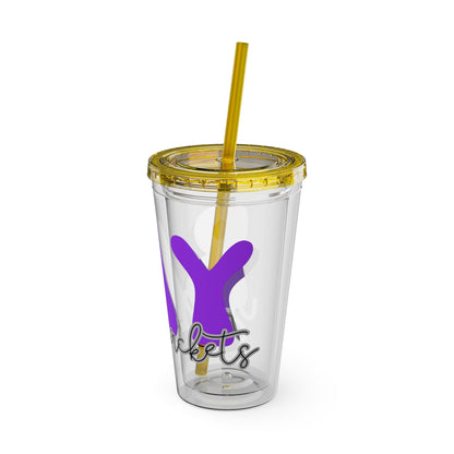 Bay. Sunsplash Tumbler with Straw, 16oz