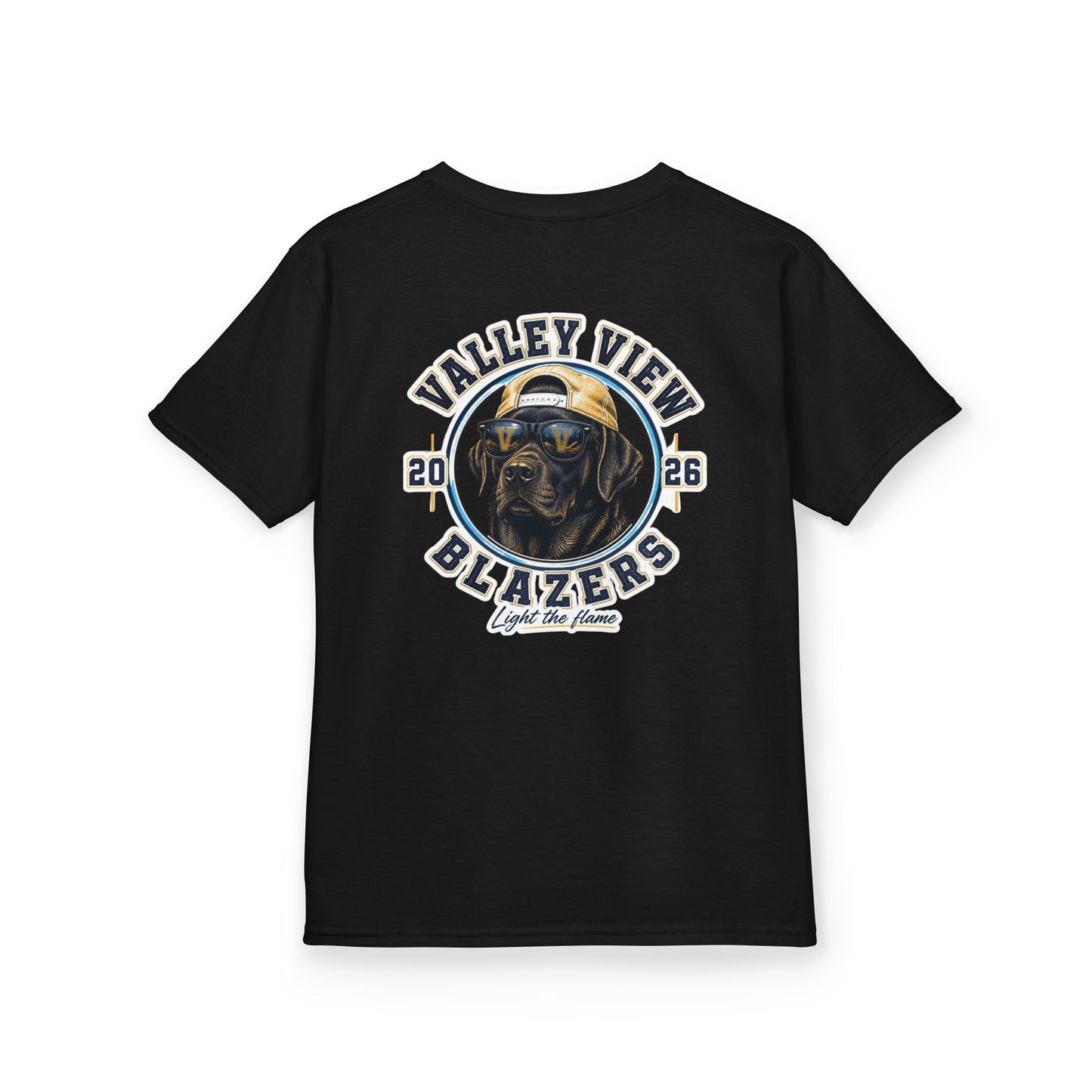 YOUTH.  Valley View Blazers Black Lab 2026 T-Shirt — Vintage Tee (2026)